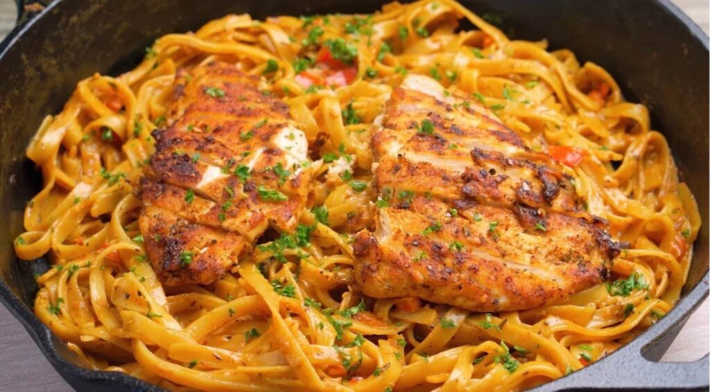 Creamy Cajun Chicken Fettuccine Pasta Creamy Cajun Chicken Pasta Recipe with Fettuccine